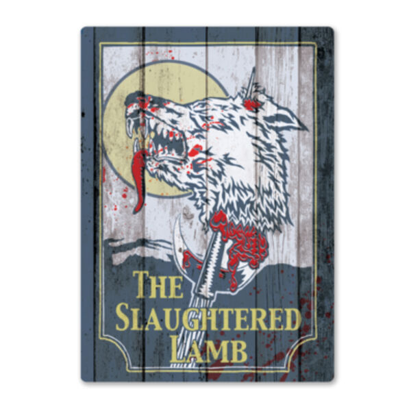 The Slaughtered Lamb Metal Sign-American Werewolf In London Art Thumbnail