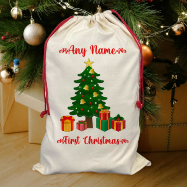 Personalised First Christmas Sack Thumbnail