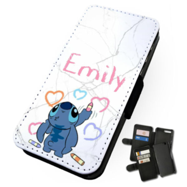 Personalised Stitch iPhone Flip Case  Thumbnail