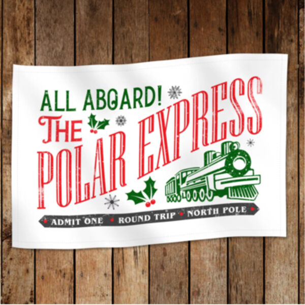 The Polar Express Christmas Tea Towel Thumbnail
