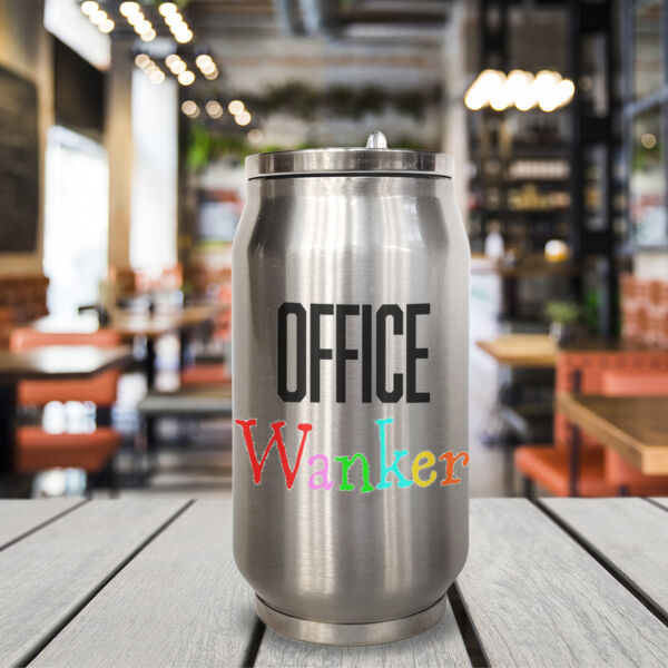 "Office Wanker" 9oz Can Flask Thumbnail