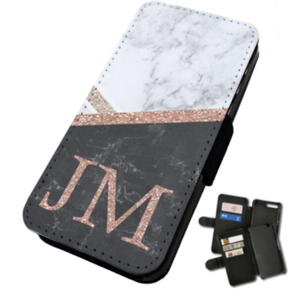 Personalised Marble Initials Samsung flip phone case Thumbnail
