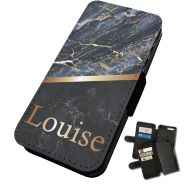 Personalised Marble Effect Samsung flip phone case Thumbnail