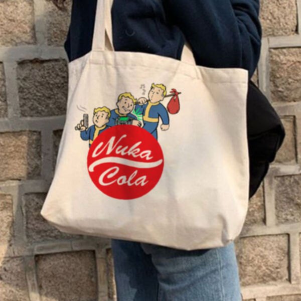 Nuka Cola Fallout Vault Boy Tote Bag Thumbnail