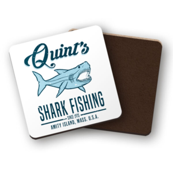 Quint's Shark Fishing Square Coaster Thumbnail