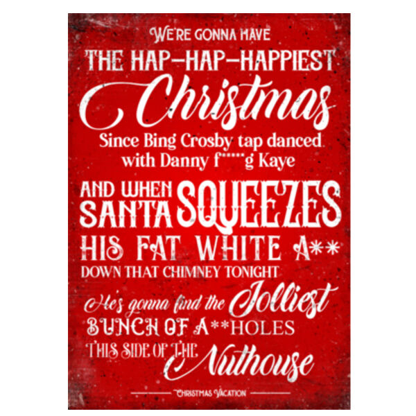 Griswold Quote Hap Hap Happiest Metal Sign Thumbnail