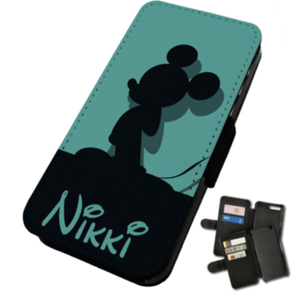Personalised Mickey Mouse Blue Samsung flip Case Thumbnail