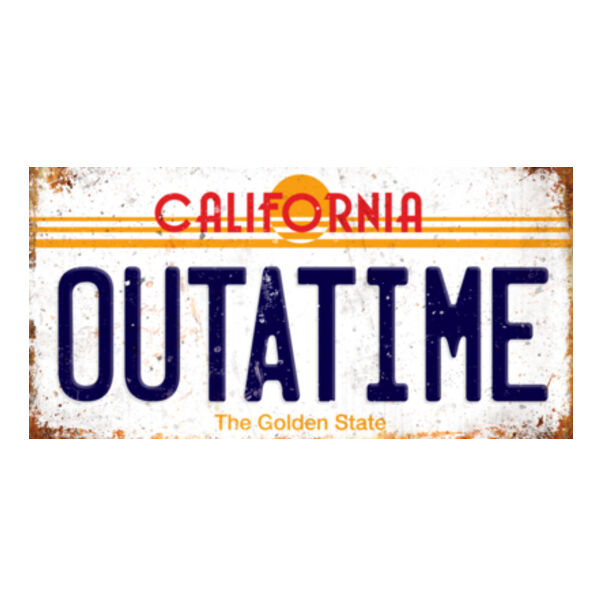 Outatime Back to the Future License Plate Thumbnail