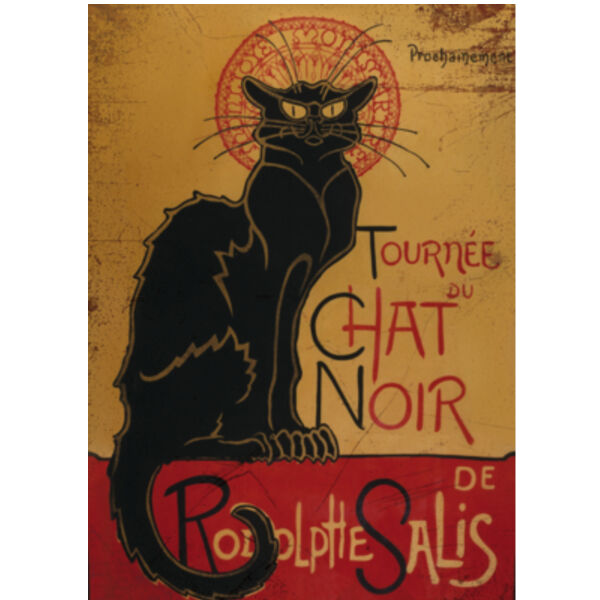 Tourneé du Chat Noir de Rodolphe Sallis Metal Sign Thumbnail