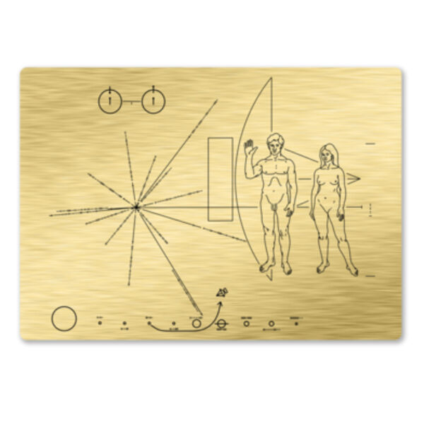 Voyager Pioneer Record Metal Sign Thumbnail