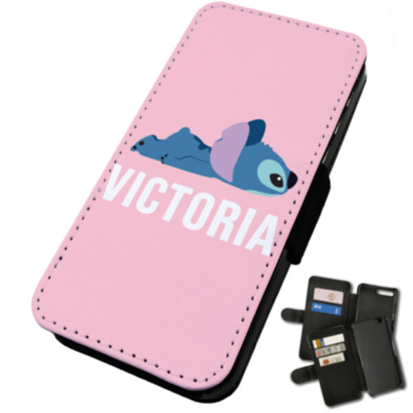 Personalised Stitch Chillin' iPhone Flip Case Thumbnail