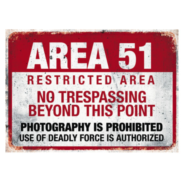 Area 51 metal sign Thumbnail
