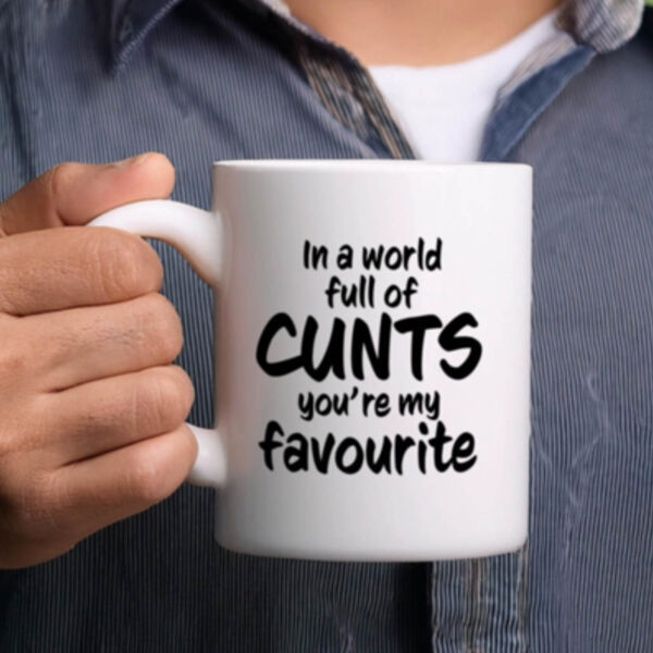 "In a word full of cunts you're my favourite" 11oz Mug Thumbnail
