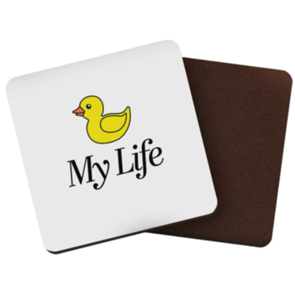 "Duck my life" Square Coaster Thumbnail