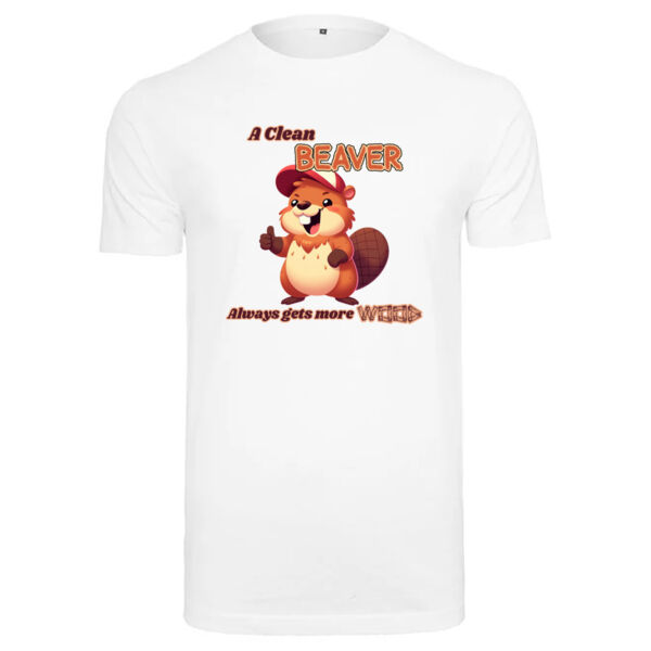 "A clean beaver always gets more wood" T-Shirt Thumbnail