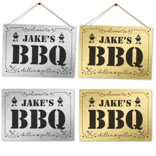 Personalised BBQ metal sign Thumbnail