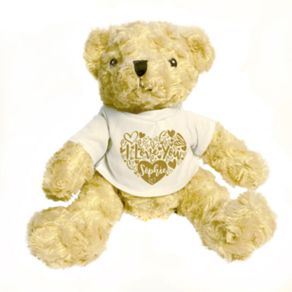 personalised I Love You Henry Bear Thumbnail