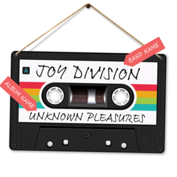 Personalised Cassette Tape Metal Sign Thumbnail