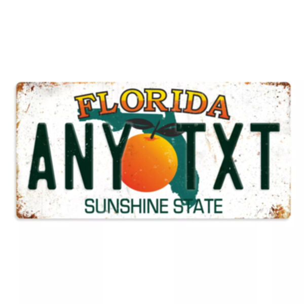 Personalised Florida License plate Thumbnail