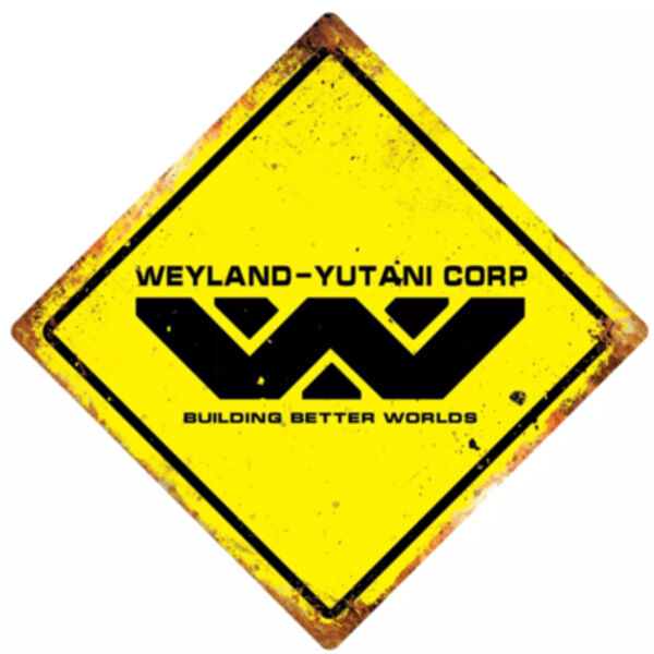 Weyland Yutani Diamond Metal Sign Thumbnail