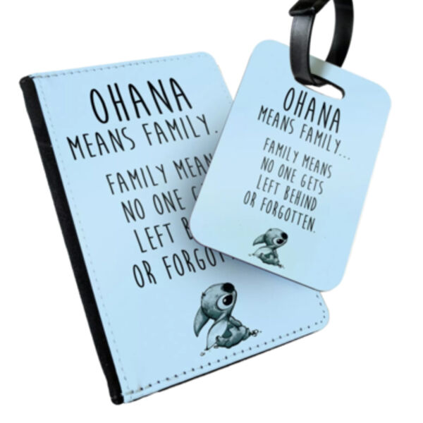Ohana Stitch Passport Cover & Luggage tag Thumbnail