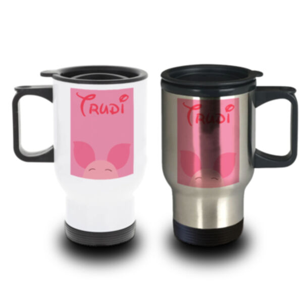 Personalised Piglet Travel Mug Thumbnail