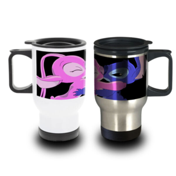 Stitch Kiss Travel Mug Thumbnail