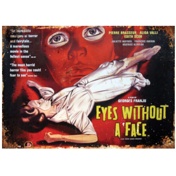 Retro Horror Film Poster Eyes Without a Face Thumbnail