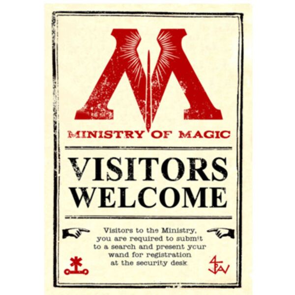 Ministry of Magic Metal Sign Thumbnail