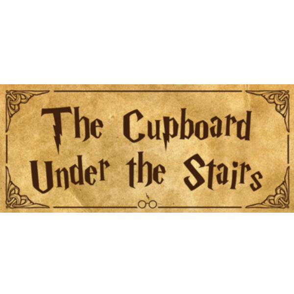 The Cupboard under the Stairs Metal Sign Thumbnail